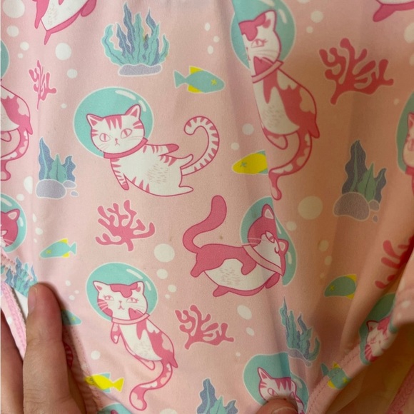 Jan & Jul Astronaut Cat Rash Guard Swimsuit - Picture 2 of 2